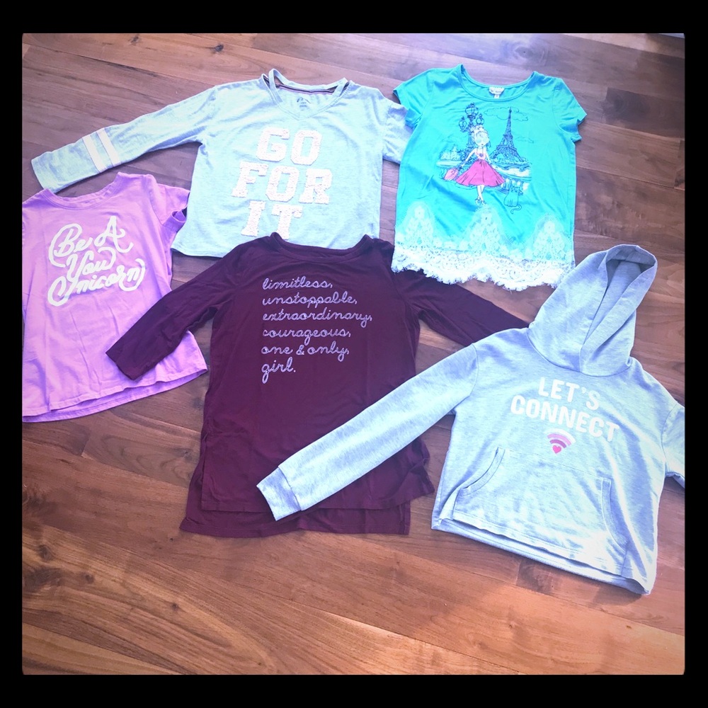 Girls shirts sizes 8-10